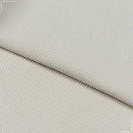 Ткани хлопок - Коттон плотный диагональ светло-бежевый