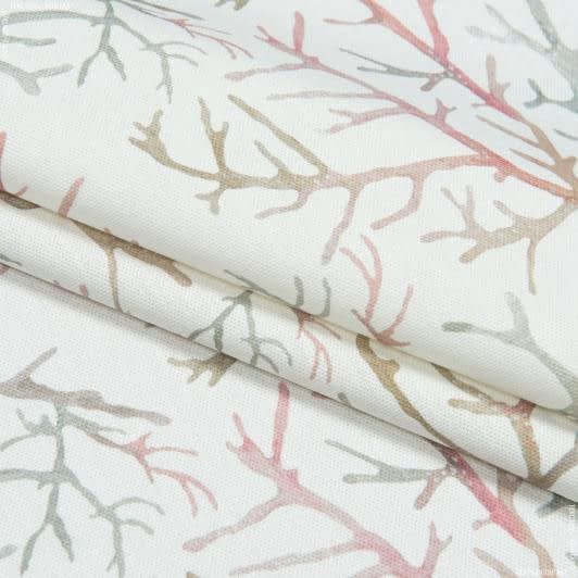 Тканини для декоративних подушок - Декоративна тканина Самарканда океан корали рожеві