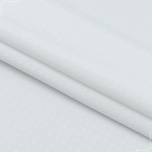 Ткани портьерные ткани - Скатертная ткань Этруско  белая