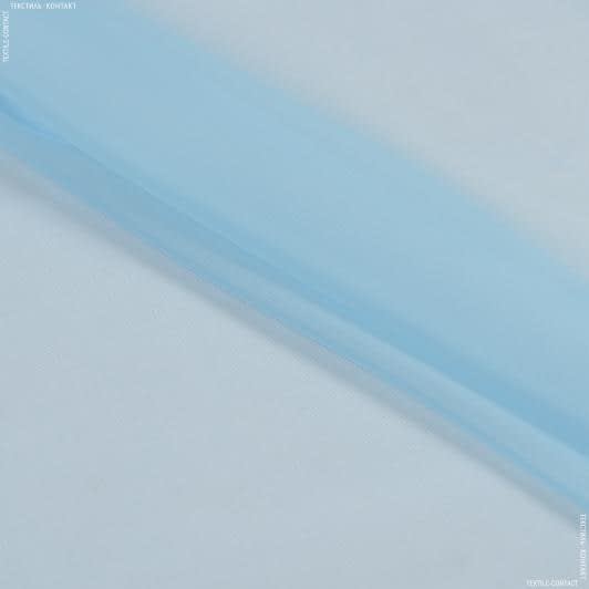 Тканини гардинні тканини - Тюль вуаль св.блакитний