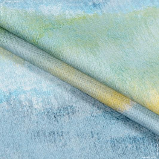 Ткани портьерные ткани - Декоративная ткань Горы /Lore Digital Print голубой