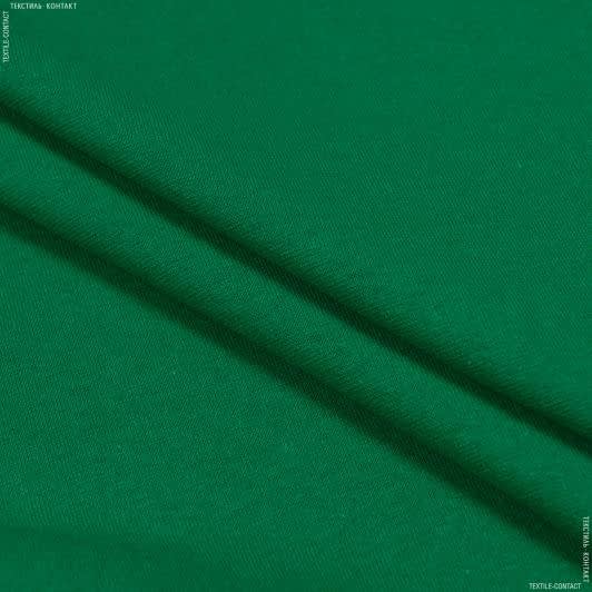 Ткани хлопок смесовой - Ластичное полотно  зеленое