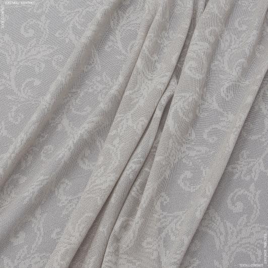 Ткани для декоративных подушек - Тюль Настуся бежева с утяжелителем