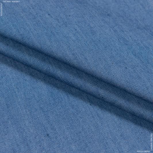 Ткани для платьев - Джинс сорочечный голубой