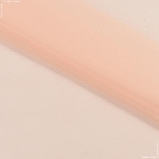 Ткани гардинные ткани - Тюль вуаль цвет персиковый