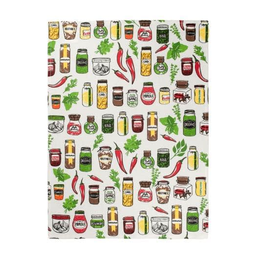 Тканини текстиль для кухні - Рушник кухонний вафельний Спеції 45х60
