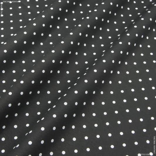 Ткани для скрапбукинга - Декоративная ткань Севилла горох черный