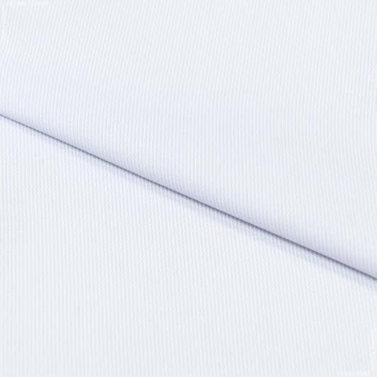 Тканини для блузок - Сорочкова мінісмужка бузкова на білому