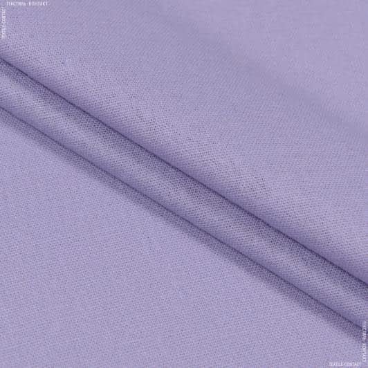 Тканини портьєрні тканини - Декоративний Льон колір бузковий