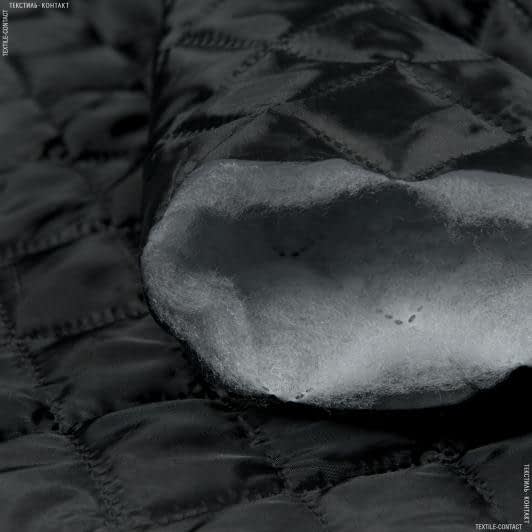 Ткани мех - Подкладка с синтепоном термопай 4х4 черный