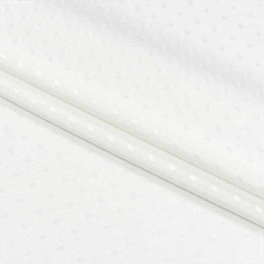 Ткани спец.ткани - Скатертная жаккардовая ткань Самара  с огнеупорной пропиткой молочная СТОК