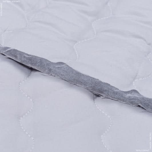 Тканини для покривал - Декоративна стьогана тканина Маки св.сірий