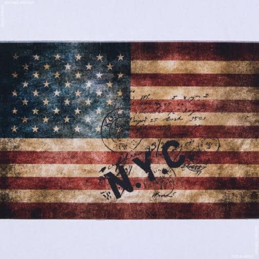 Тканини для наволочок - Декор-купон для наволочки Поштова марка прапор USA