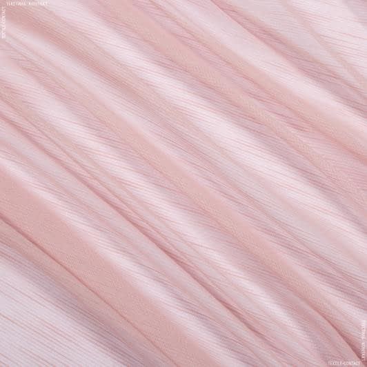 Ткани ненатуральные ткани - Тюль Дюнер цвет пепел розы с утяжелителем