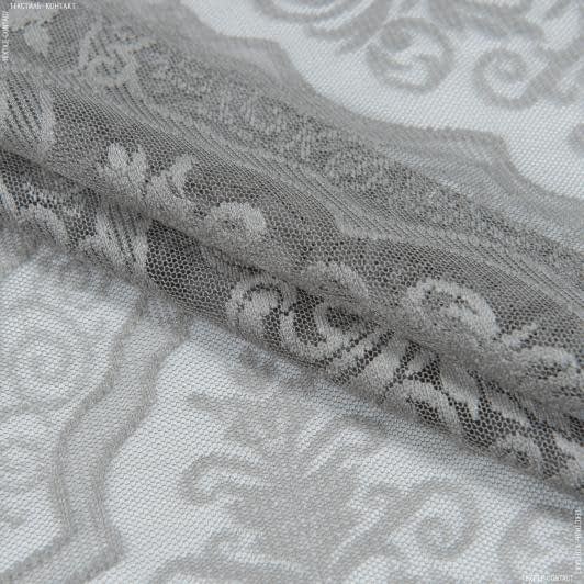 Ткани гардинные ткани - Гардинное полотно / гипюр Анаит серый