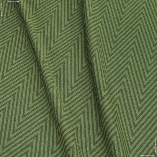 Ткани для скатертей - Ткань с акриловой пропиткой  louvre leger kiwi/ёлочка 