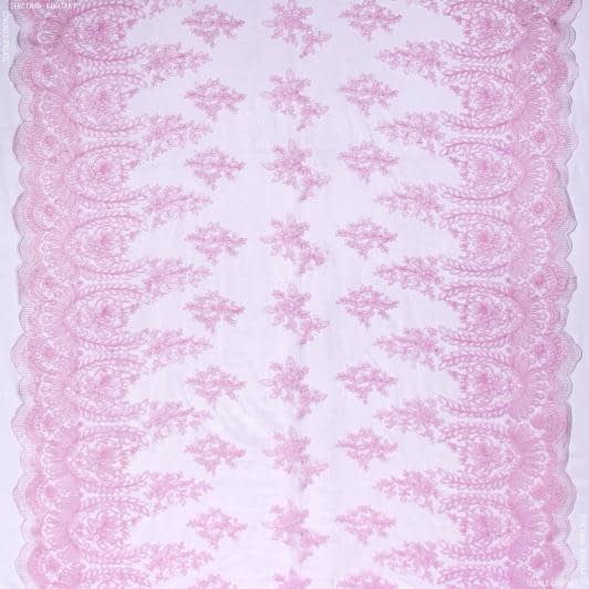 Ткани для костюмов - Гипюр кензо розовый