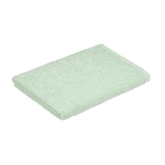 Ткани махровые полотенца - Полотенце махровое с бордюром 40х70 светло-мятное