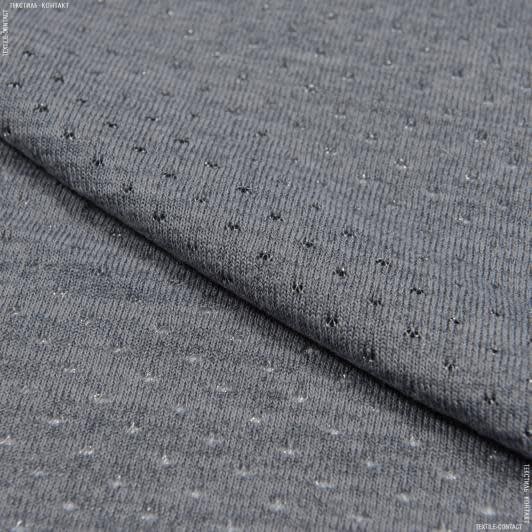 Ткани для блузок - Трикотаж лайт с люрексом серый