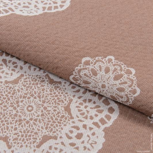 Ткани для декоративных подушек - Супергобелен  Кензо цвет  какао