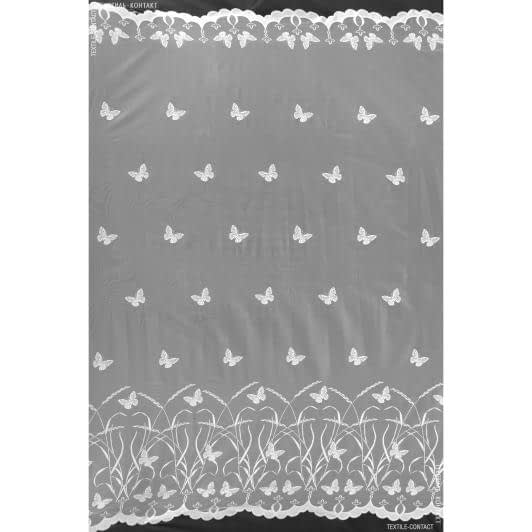 Тканини гардинні тканини - Гард пол гіпюр польові метелики білий