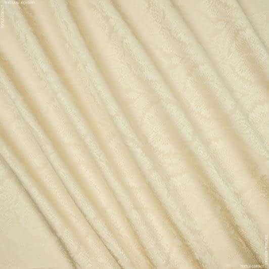 Ткани для римских штор - Портьерная ткань Муту /MUTY-98 вензель  цвет топленое молоко