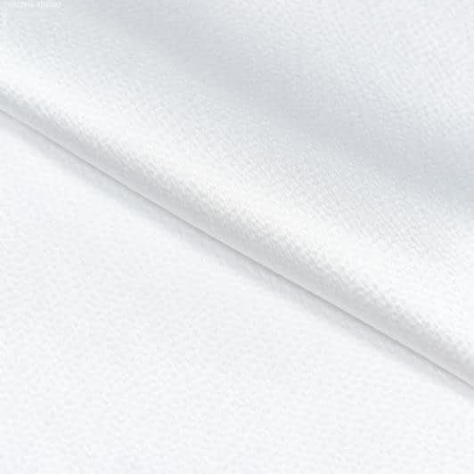 Ткани для блузок - Атлас шелк  бабл белый