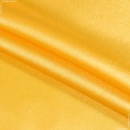 Тканини для суконь - Креп-сатин жовтий