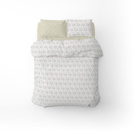 Ткани готовые изделия - Полутораспальный комплект постельного белья бязь цветение трав
