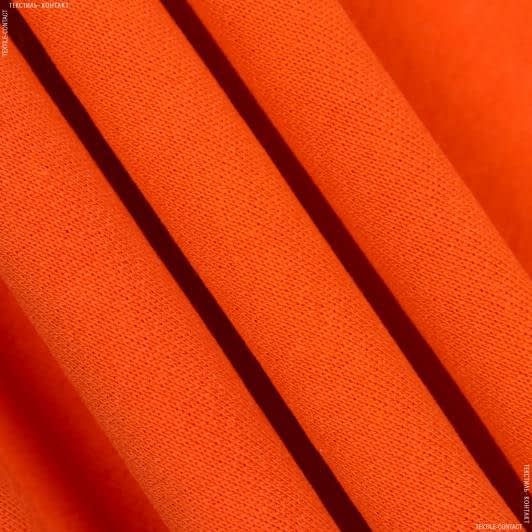 Тканини для спортивного одягу - Футер трьохнитка з начісом помаранчевий