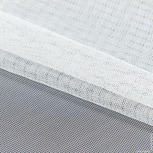 Ткани гардинные ткани - Тюль сетка Грек молочный с утяжелителем