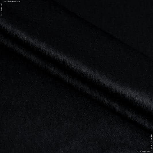 Ткани для верхней одежды - Пальтовая с ворсом черный