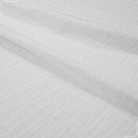 Тканини гардинні тканини - Портьєра-тюль Міраж молочний з обважнювачем