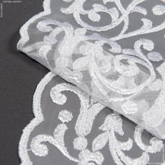 Ткани для кукол - Декоративное кружево Адриана белый 14 см