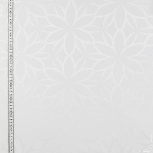 Ткани портьерные ткани - Портьерная ткань Муту цветок белая