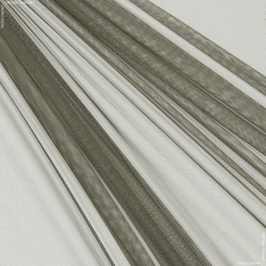 Ткани гардинные ткани - Тюль сетка  мини Грек  кора дуба