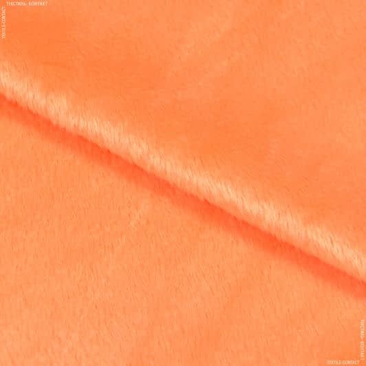 Ткани для покрывал - Плюш (вельбо) оранжевый