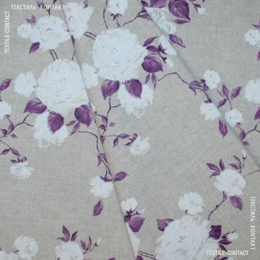 Тканини для штор - Декоративна тканина Дара троянди фіолетові