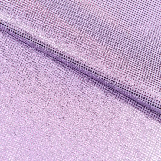 Ткани для платьев - Трикотаж бифлекс голограмма сиреневый