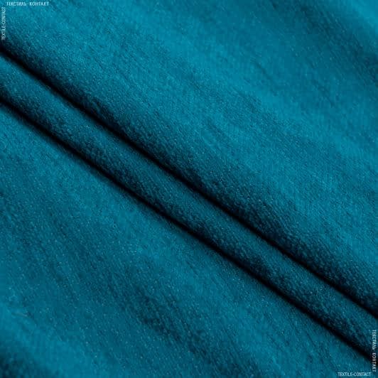 Ткани для декоративных подушек - Шенилл Маракеш темная бирюза