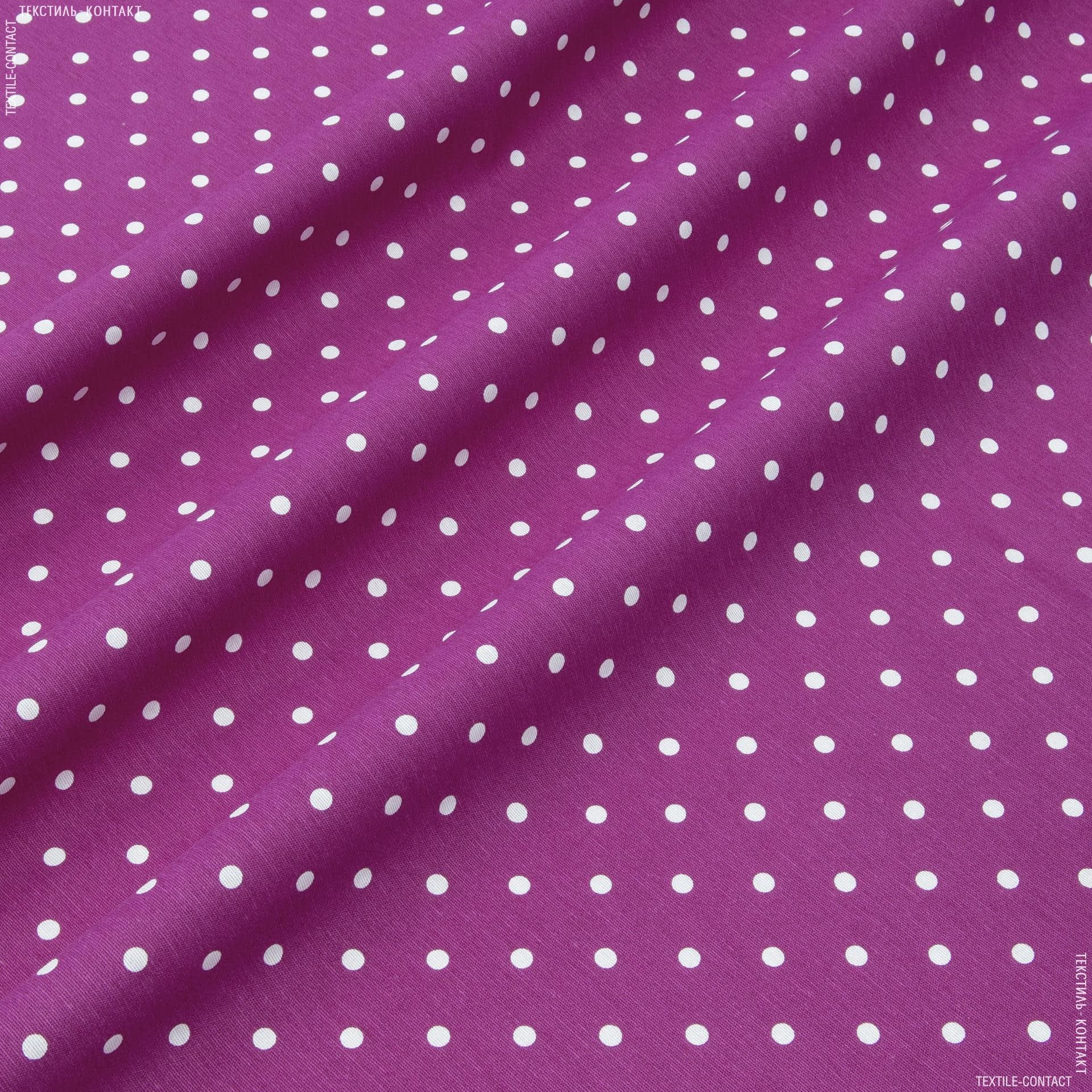 Ткани портьерные ткани - Декоративная ткань Севилла/ SEVILLA горох малиновый