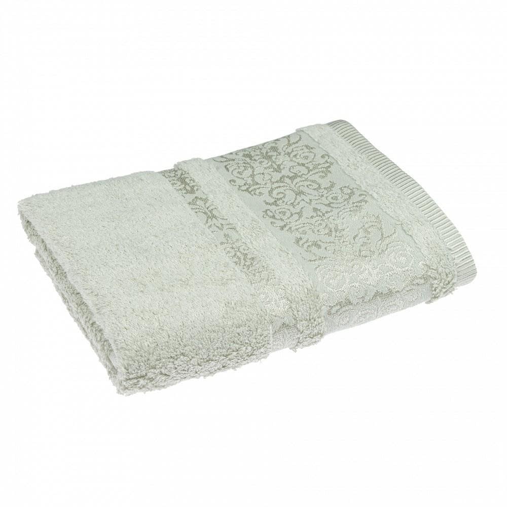 Ткани махровые полотенца - Полотенце махровое "Bamboo" зеленое 50х90см