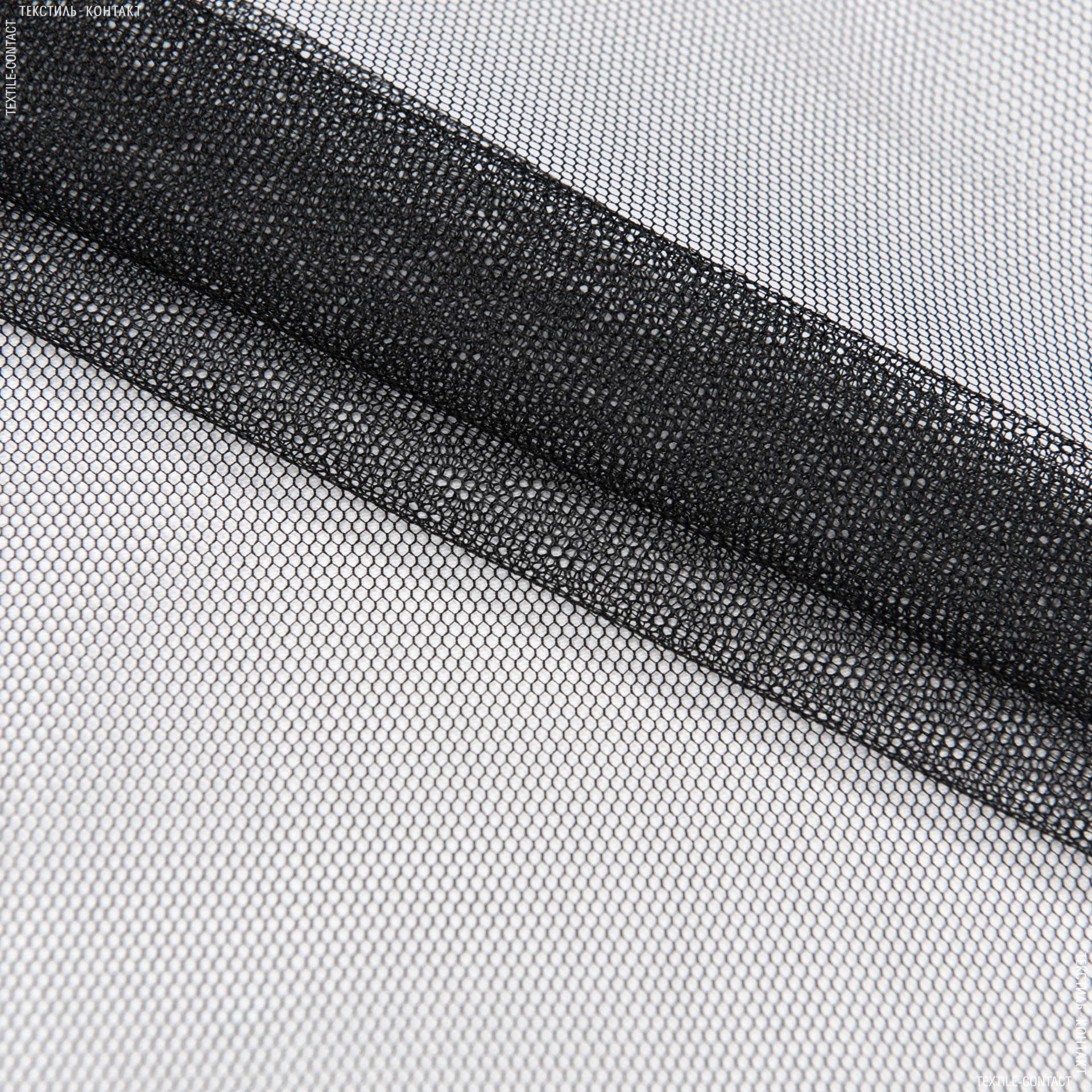 Ткани гардинные ткани - Тюль сетка Грек /GREK черная