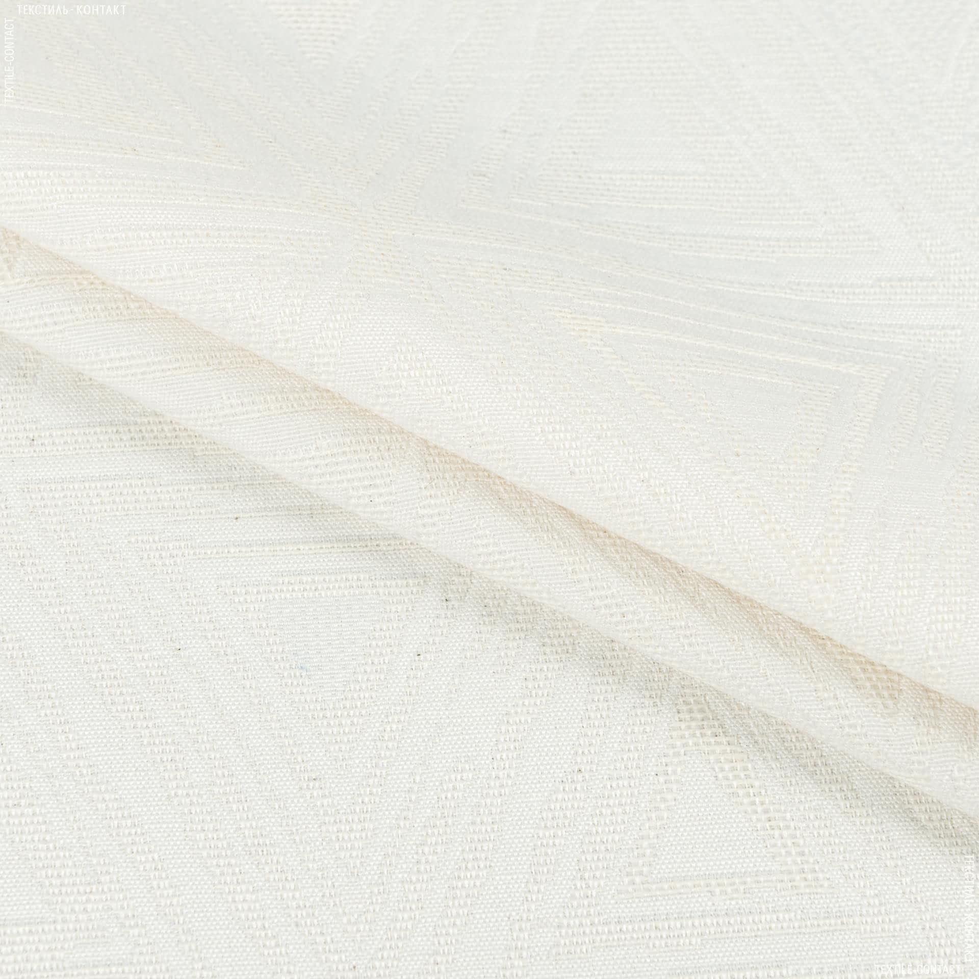 Ткани портьерные ткани - Декоративная ткань  Брюссель треуголник молочная