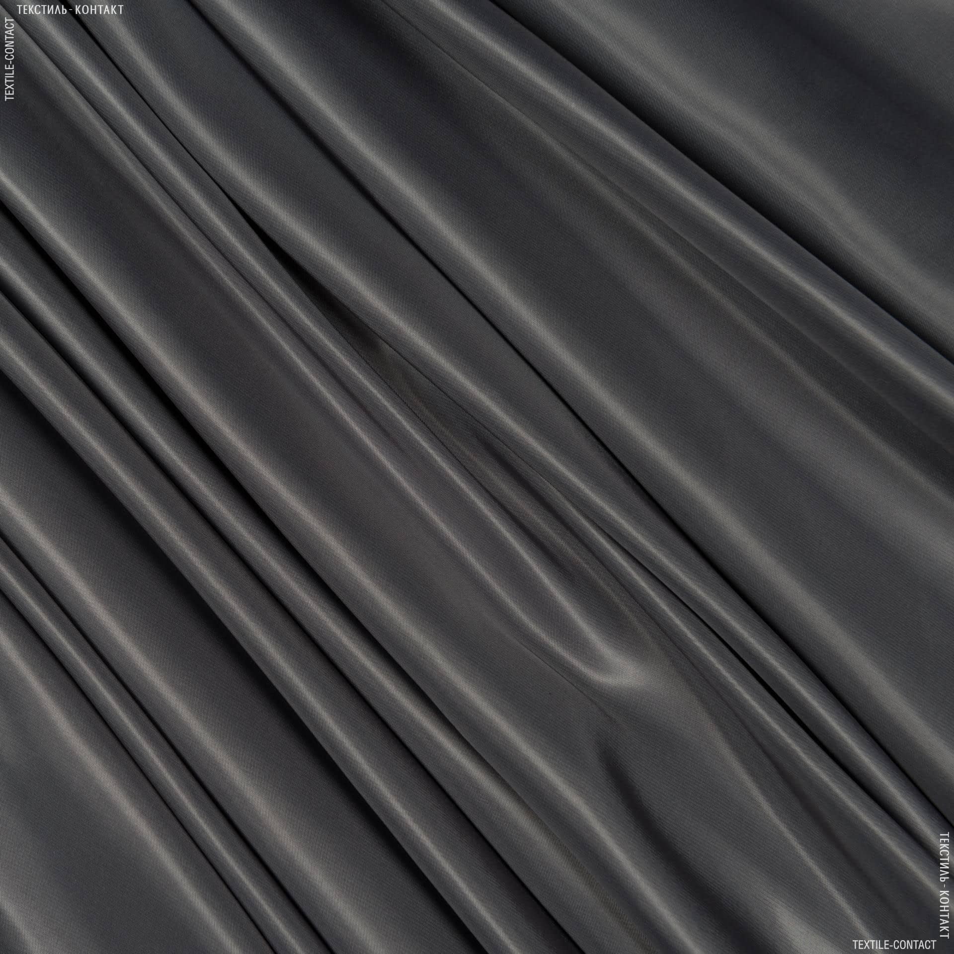 Ткани подкладочная ткань - Подкладочный атлас темно-серый