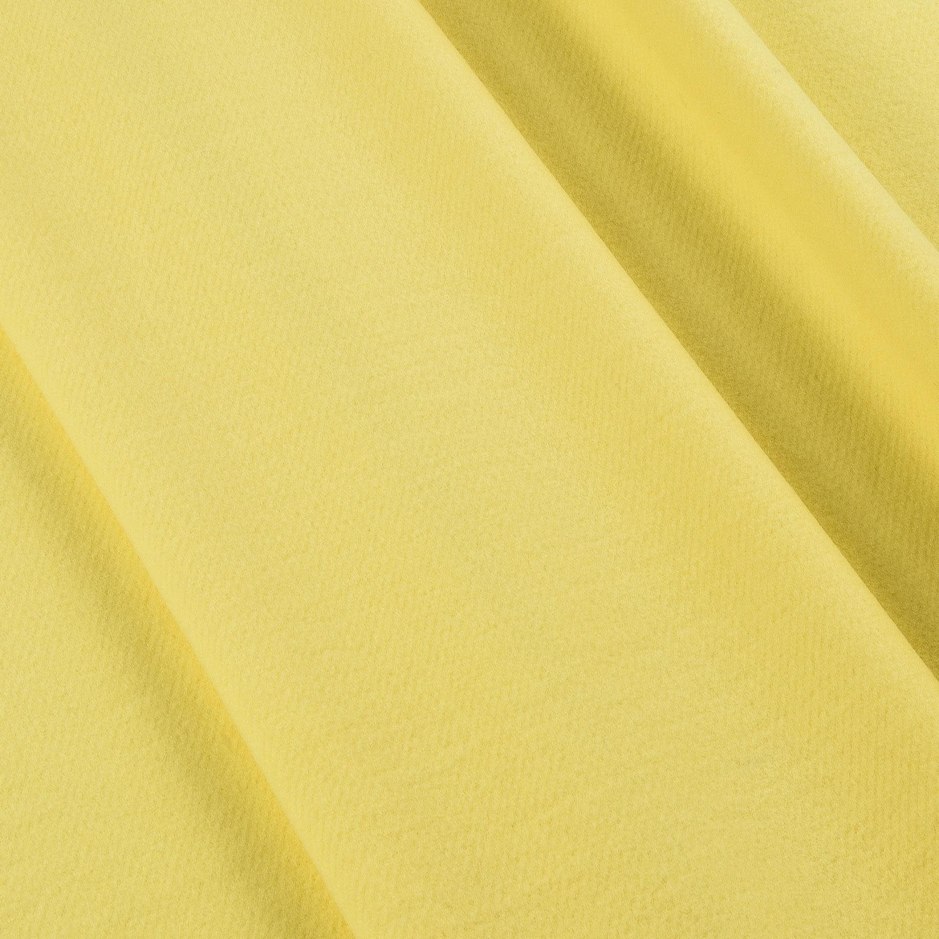 Ткани для верхней одежды - Пальтовый трикотаж валяный светло-желтый