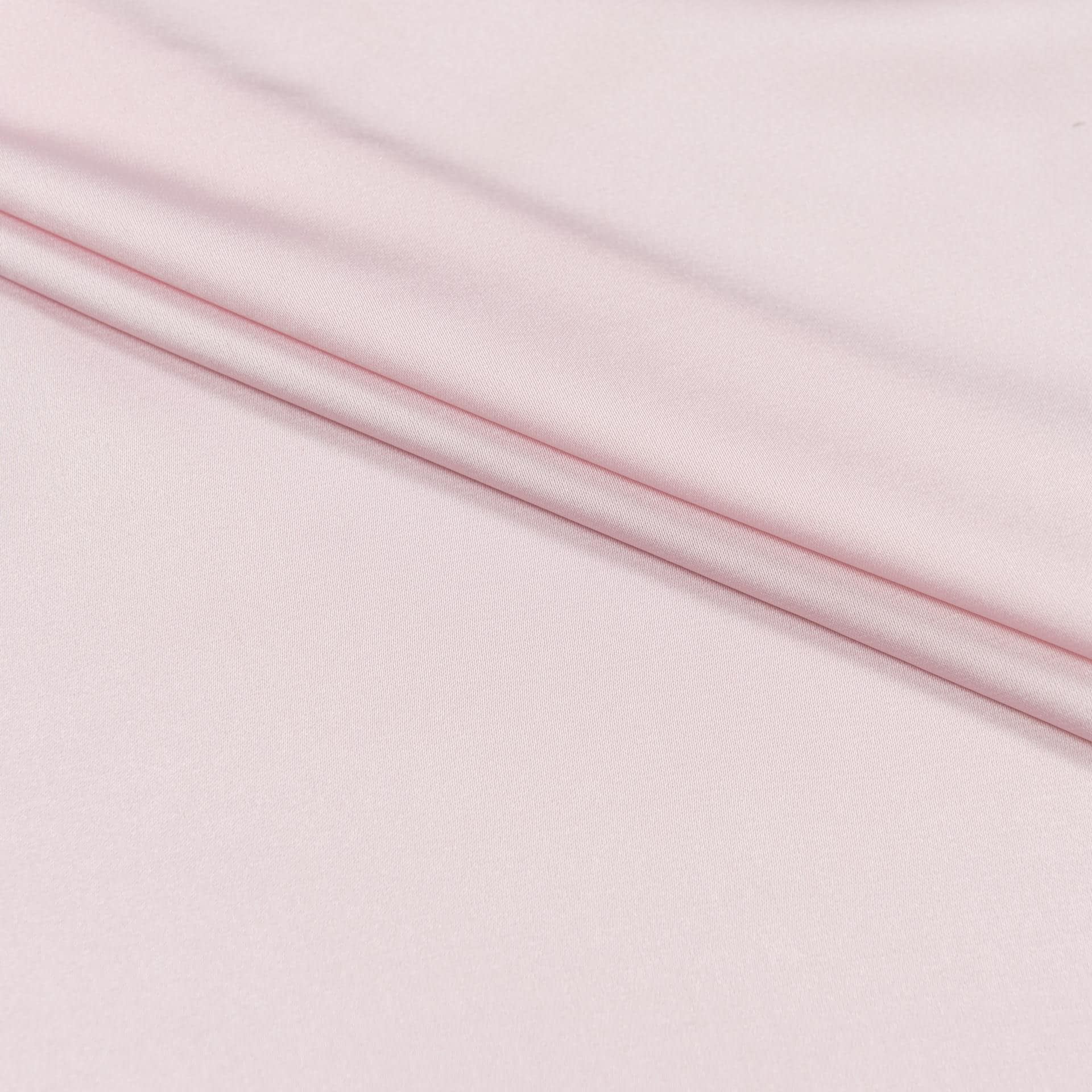 Ткани для платков и бандан - Шелк искусственный стрейч нежно-розовый