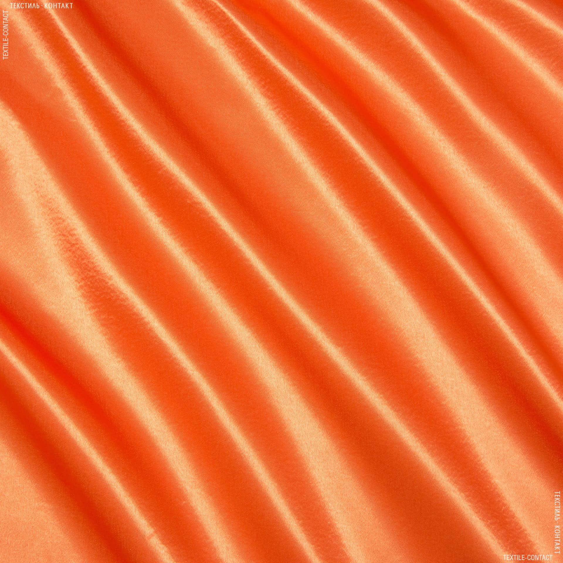 Тканини для суконь - Креп-сатин помаранчевий