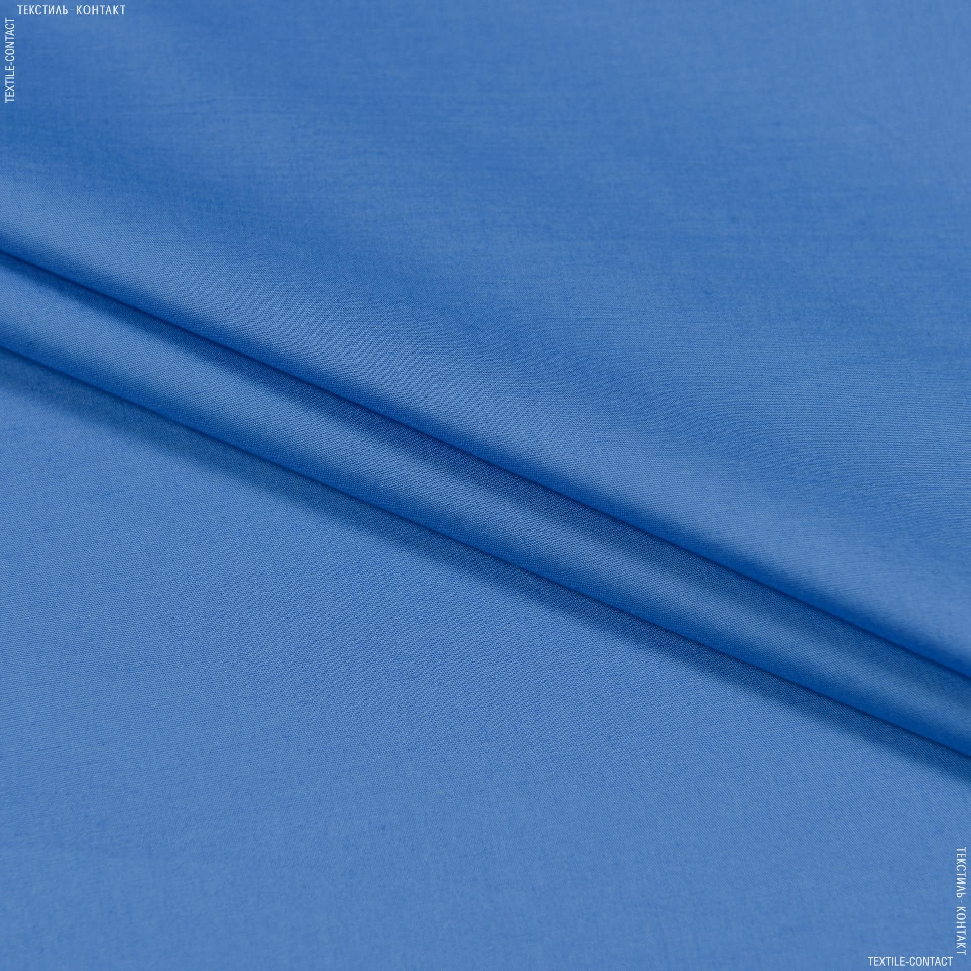 Ткани для платков и бандан - Сорочечная Arco стрейч темно-голубая