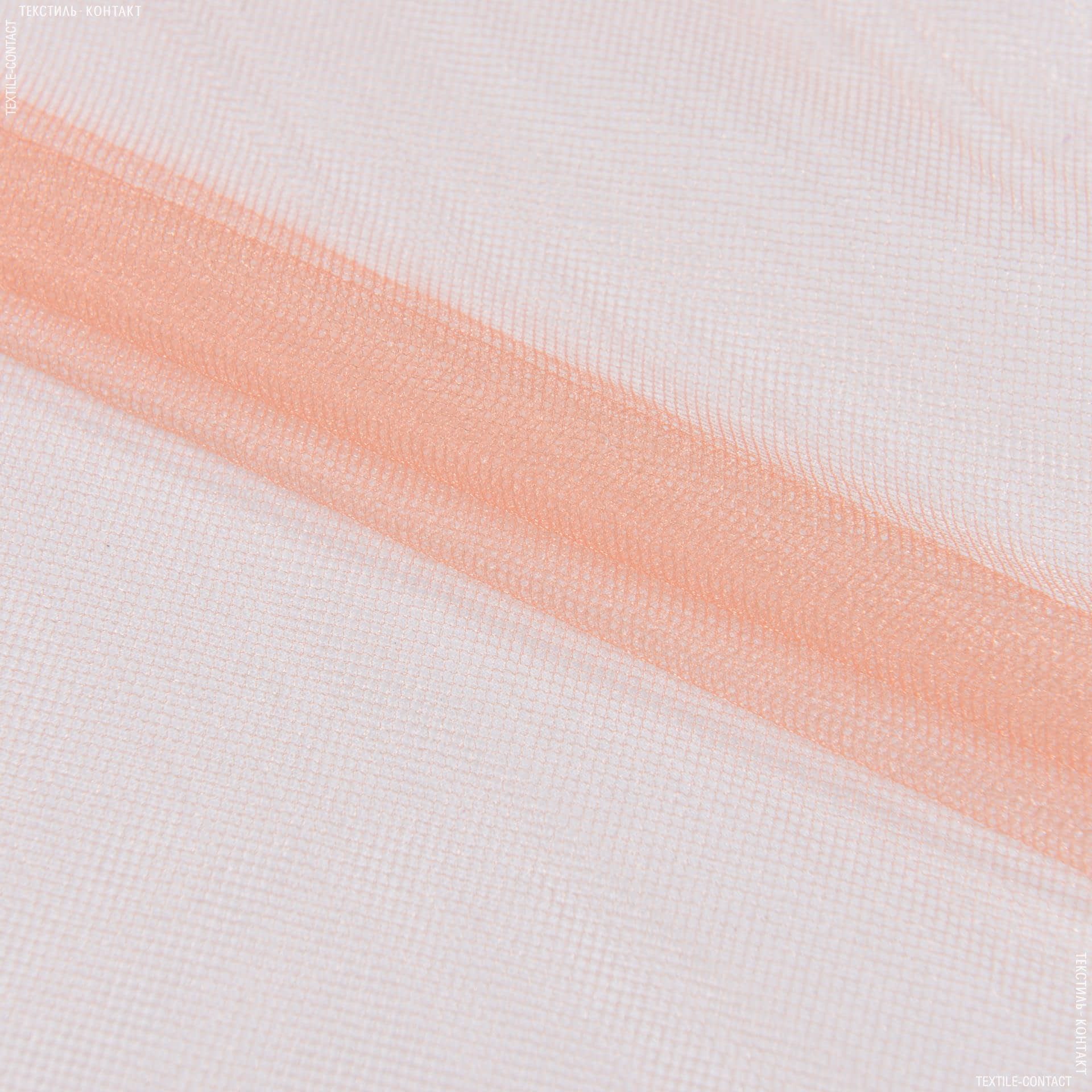 Тканини для блузок - Фатин блискучий темно-абрикосовий